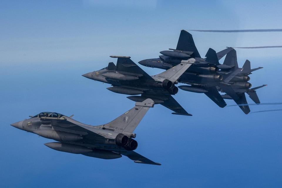Rafale et F-15K coréens Mission PÉGASE 23