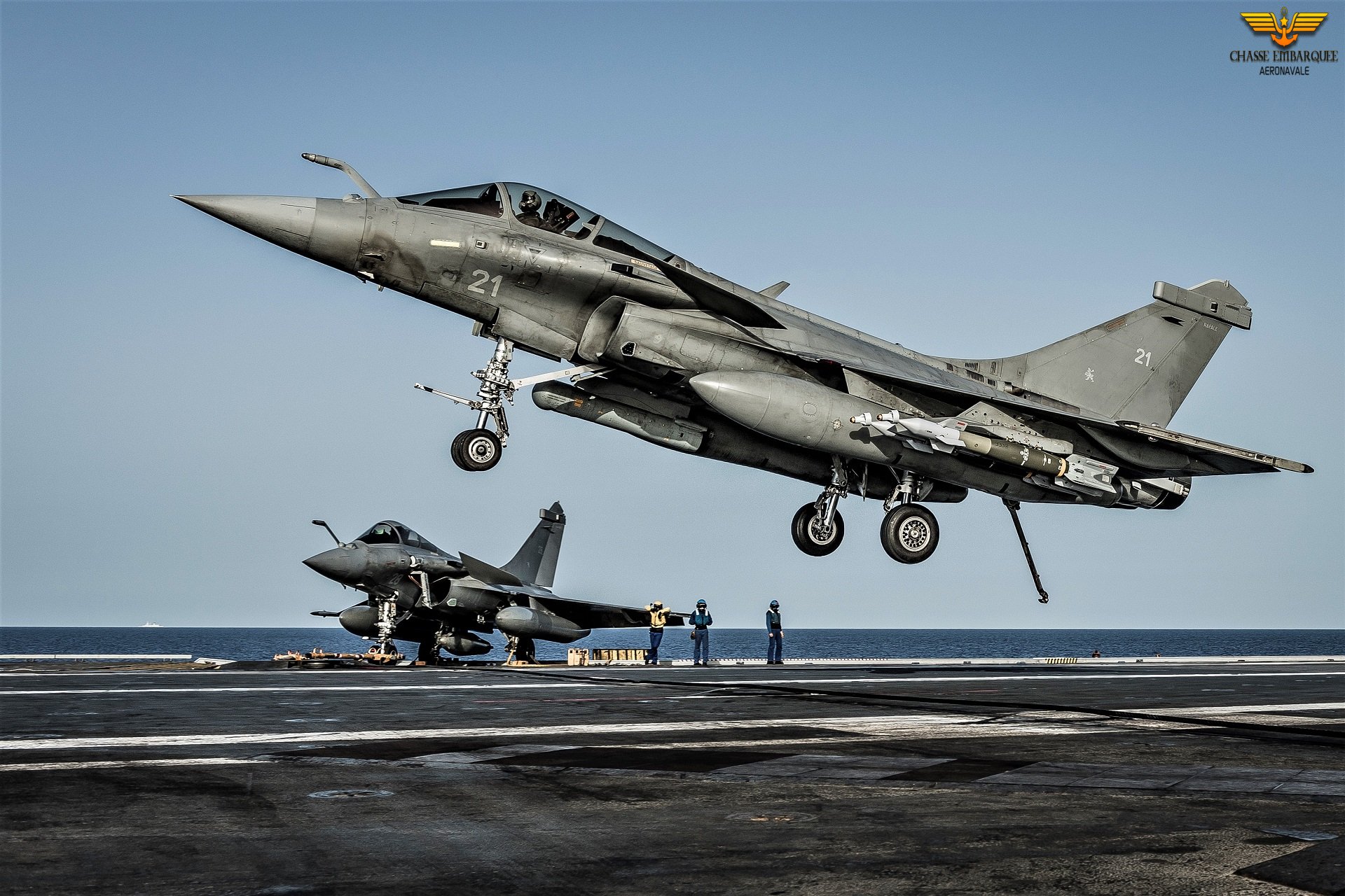 Appontage automatique Rafale Marine F5