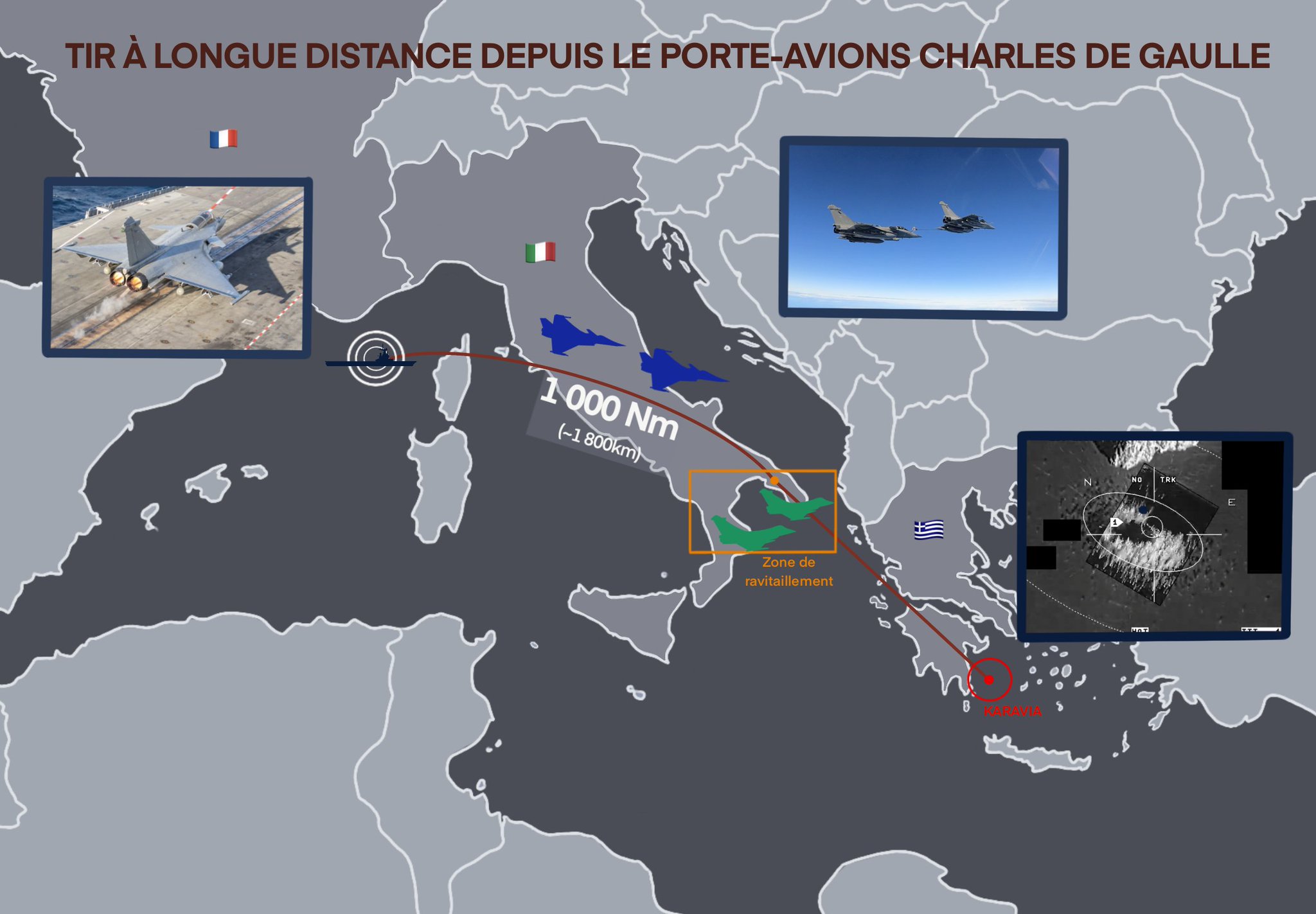 Tir AASM 1000 Rafale Marine